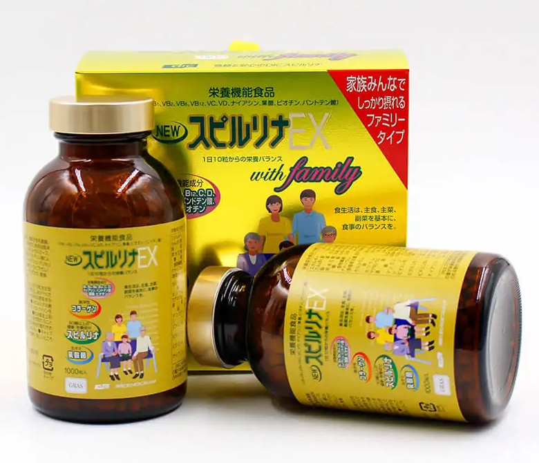 Tảo vàng Spirulina EX - Thực phẩm chức năng Nhật Bản giúp ngăn ngừa béo phì, ung thư và làm đẹp da.