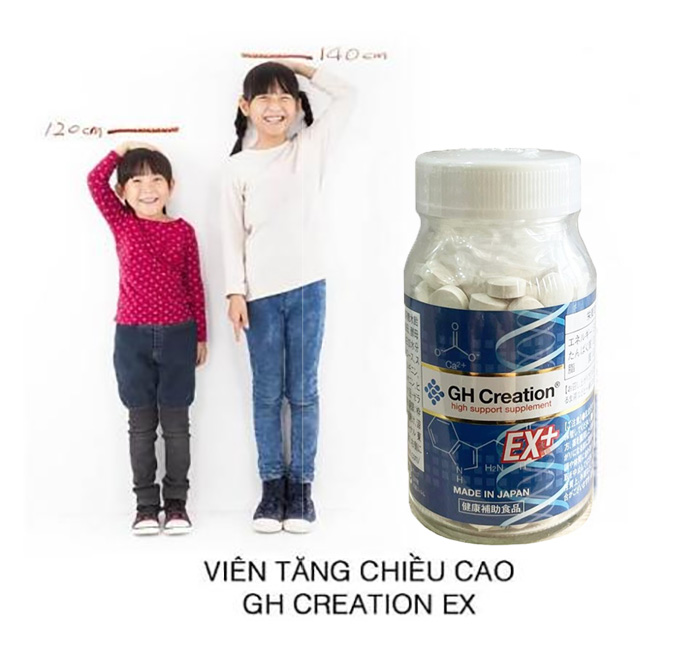 Thực phẩm chức năng Nhật Bản cho trẻ em GH Creation EX hỗ trợ tăng chiều cao